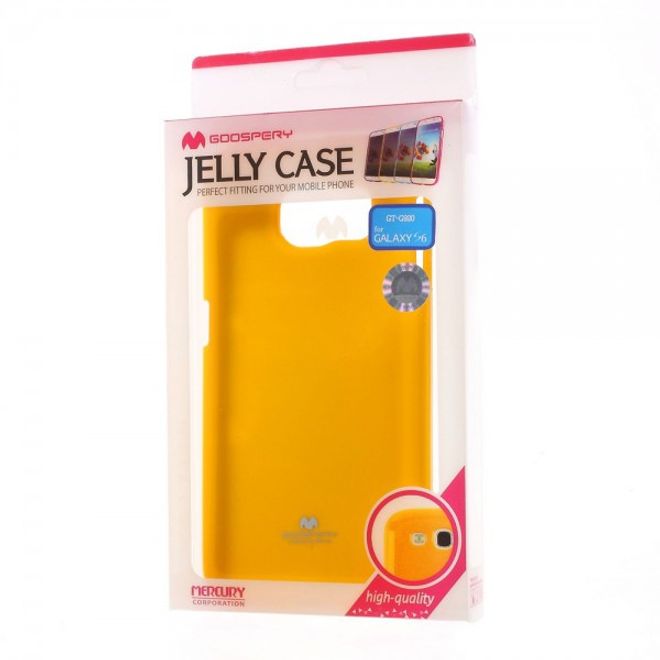Goospery - Samsung Galaxy S6 Handy Hülle - TPU Soft Case - Pearl Jelly Series - gelb