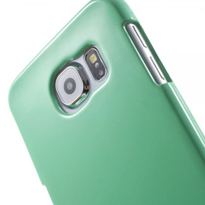 Goospery - Samsung Galaxy S6 Handy Hülle - TPU Soft Case - Pearl Jelly Series - mint
