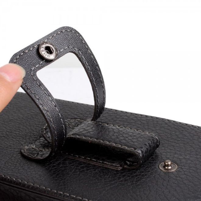 Galaxy S6 Edge Leder Beutel vertikal mit Gurthalterung und Litchitextur