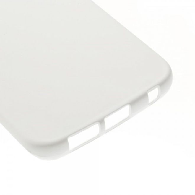 Galaxy S6 Edge Mattes Hart Plastik Case - weiss