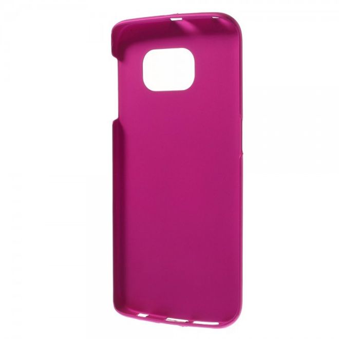 Galaxy S6 Edge Mattes Hart Plastik Case - rosa