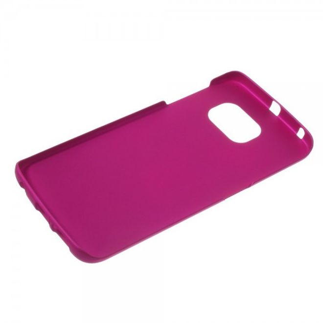 Galaxy S6 Edge Mattes Hart Plastik Case - rosa
