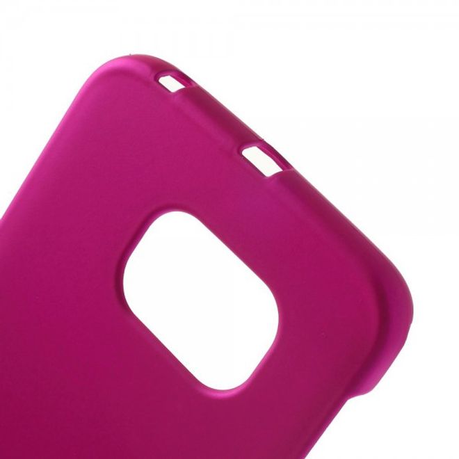 Galaxy S6 Edge Mattes Hart Plastik Case - rosa