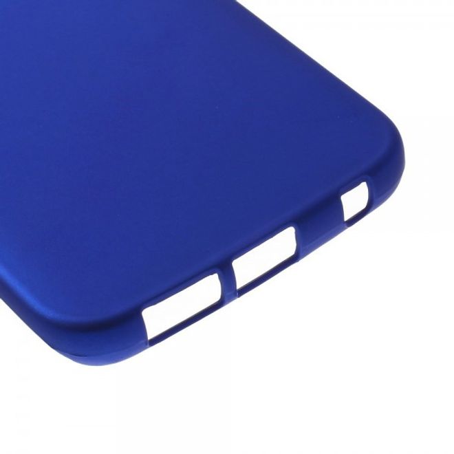 Galaxy S6 Edge Mattes Hart Plastik Case - blau