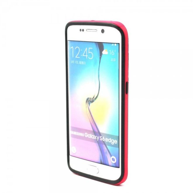 Galaxy S6 Edge Zweiteiliges, teils elastisches Plastik Case mit Anker und Schnur