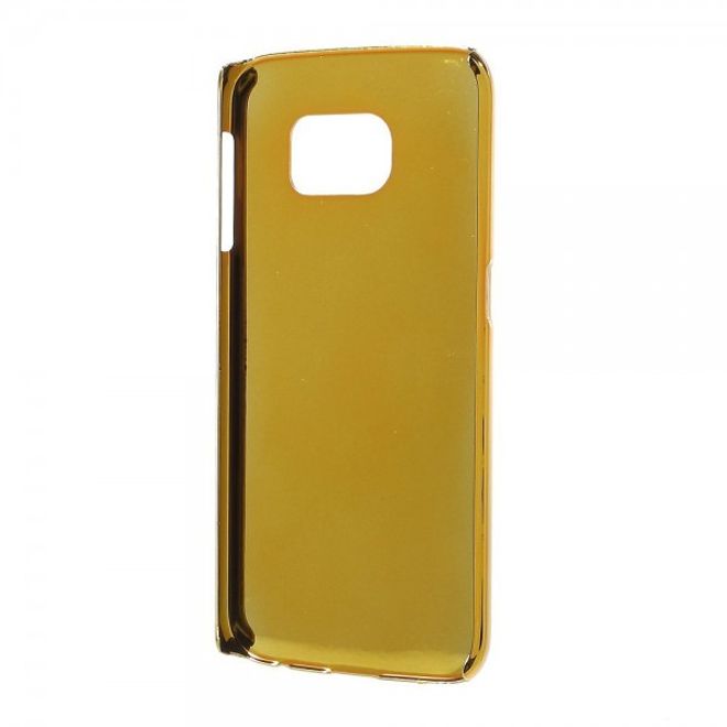 Galaxy S6 Edge Hart Plastik Case mit Fussballmuster - purpur