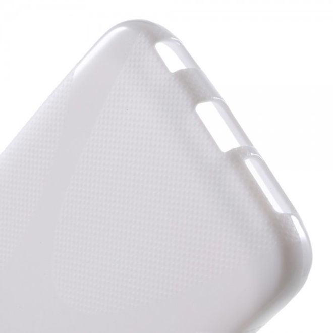 Galaxy S6 Edge Elastisches Plastik Case X-Shape - weiss