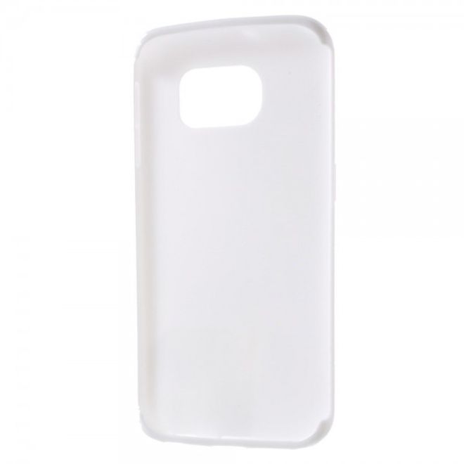 Galaxy S6 Edge Elastisches Plastik Case X-Shape - weiss