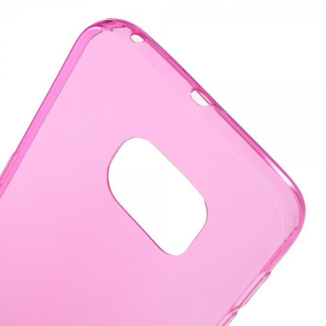Galaxy S6 Edge Ultradünnes (0.6mm), elastisches Plastik Case - rosa