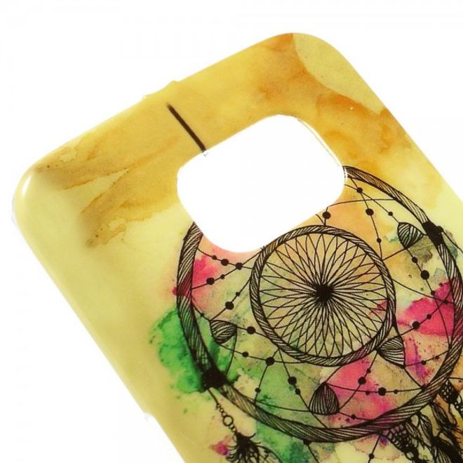 Galaxy S6 Edge Elastisches Plastik Case mit schwarzem Traumfänger