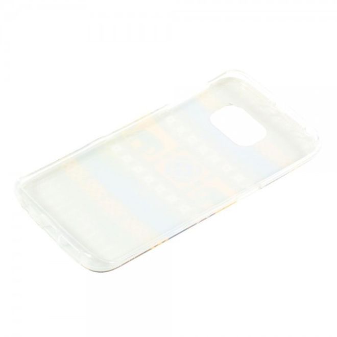 Galaxy S6 Edge Elastisches Plastik Case mit Elefanten und Stammesmuster