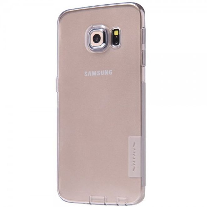 Galaxy S6 Edge Schlankes (0.6mm), elastisches Plastik Case von Nillkin - grau