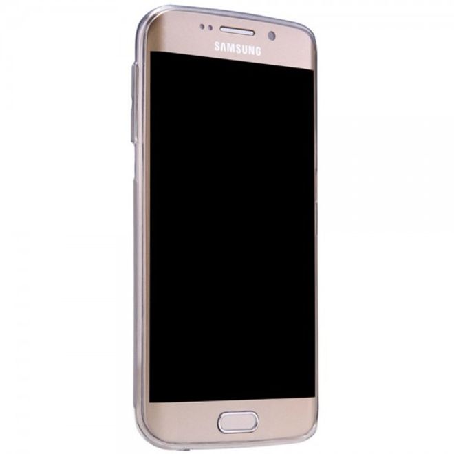 Galaxy S6 Edge Schlankes (0.6mm), elastisches Plastik Case von Nillkin - grau