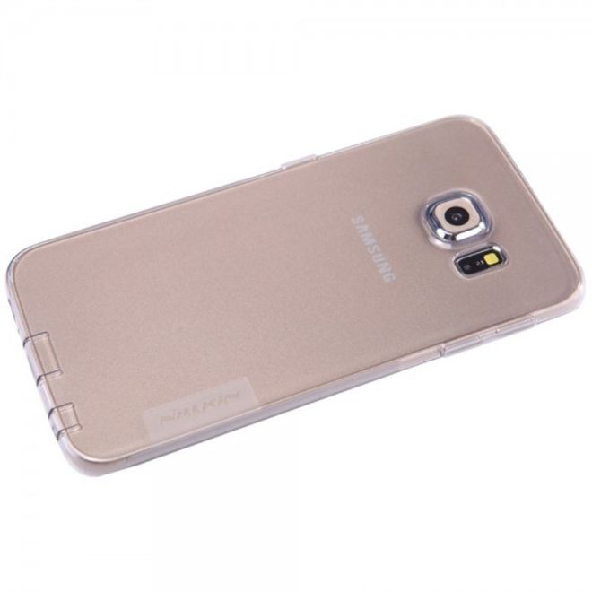 Galaxy S6 Edge Schlankes (0.6mm), elastisches Plastik Case von Nillkin - grau