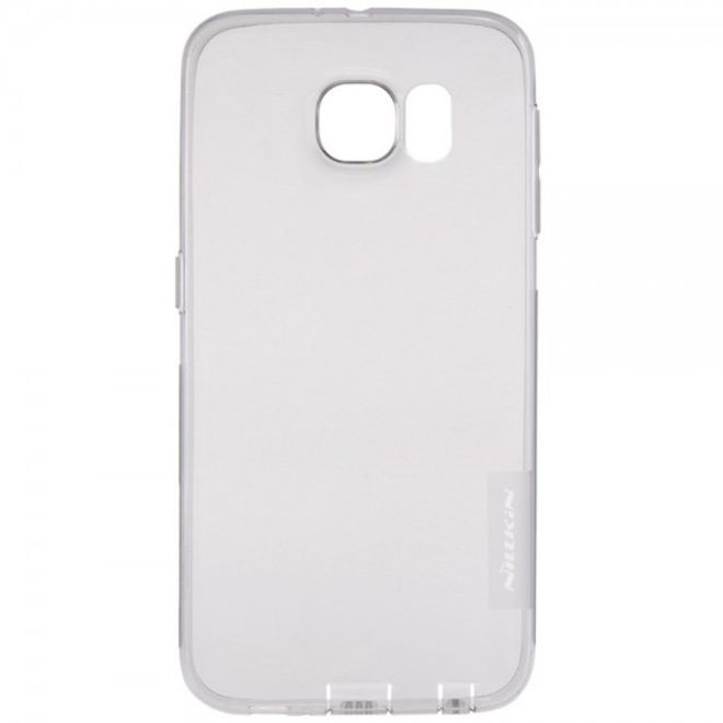 Galaxy S6 Edge Schlankes (0.6mm), elastisches Plastik Case von Nillkin - grau