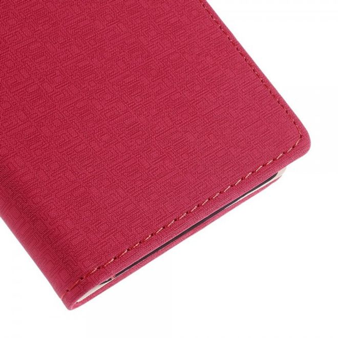 Microsoft Lumia 640 XL/640 XL Dual Leder Case mit Gittermuster - rosa