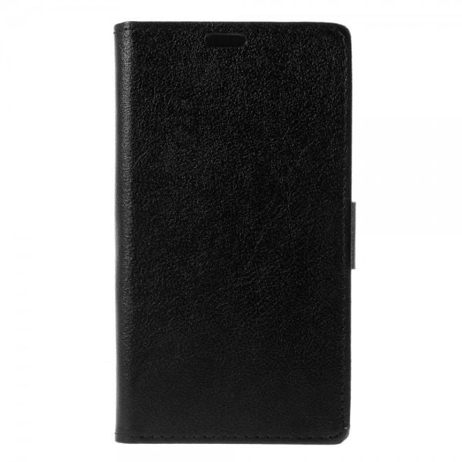 Microsoft Lumia 640 XL/640 XL Dual Leder Case mit Litchitextur - schwarz