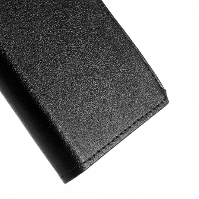 Microsoft Lumia 640 XL/640 XL Dual Leder Case mit Litchitextur - schwarz