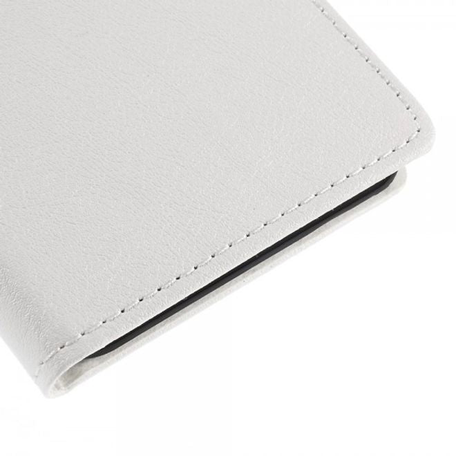 Microsoft Lumia 640 XL/640 XL Dual Leder Case mit Litchitextur - weiss