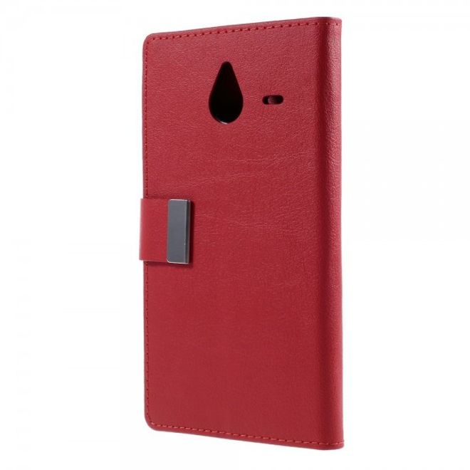 Microsoft Lumia 640 XL/640 XL Dual Leder Case mit Litchitextur - rot