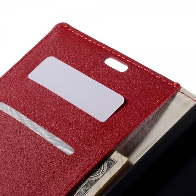 Microsoft Lumia 640 XL/640 XL Dual Leder Case mit Litchitextur - rot