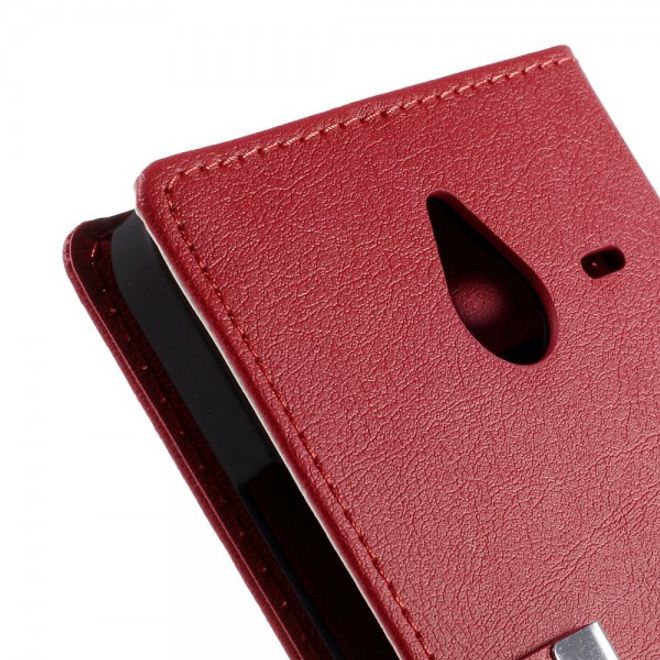 Microsoft Lumia 640 XL/640 XL Dual Leder Case mit Litchitextur - rot