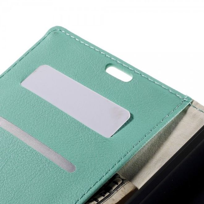 Microsoft Lumia 640 XL/640 XL Dual Leder Case mit Litchitextur - cyan