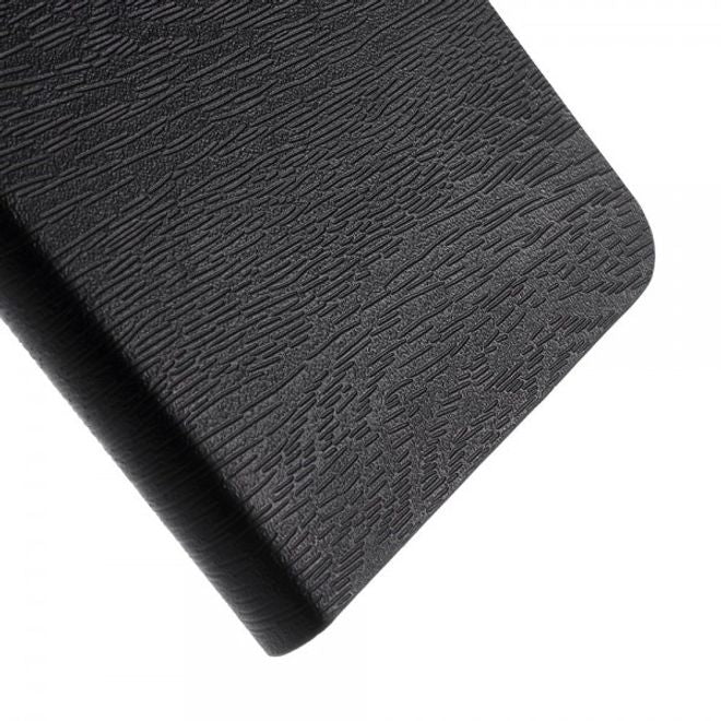 Microsoft Lumia 640 XL/640 XL Dual Leder Case mit Holzmuster - schwarz