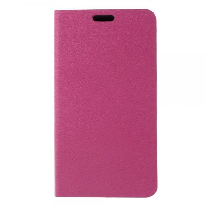 Microsoft Lumia 640 XL/640 XL Dual Leder Case mit Holzmuster - rosa