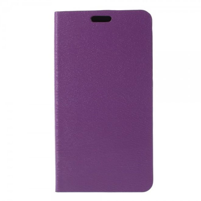 Microsoft Lumia 640 XL/640 XL Dual Leder Case mit Holzmuster - purpur