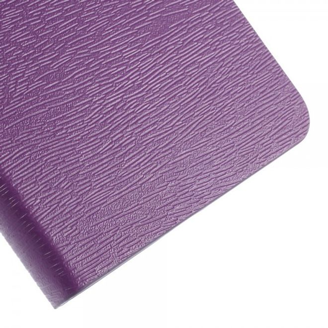 Microsoft Lumia 640 XL/640 XL Dual Leder Case mit Holzmuster - purpur