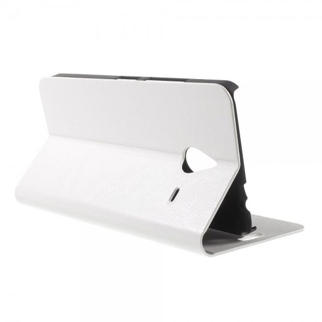 Microsoft Lumia 640 XL/640 XL Dual Crazy Horse Leder Case - weiss