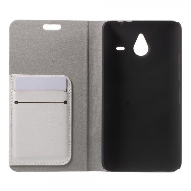 Microsoft Lumia 640 XL/640 XL Dual Crazy Horse Leder Case - weiss