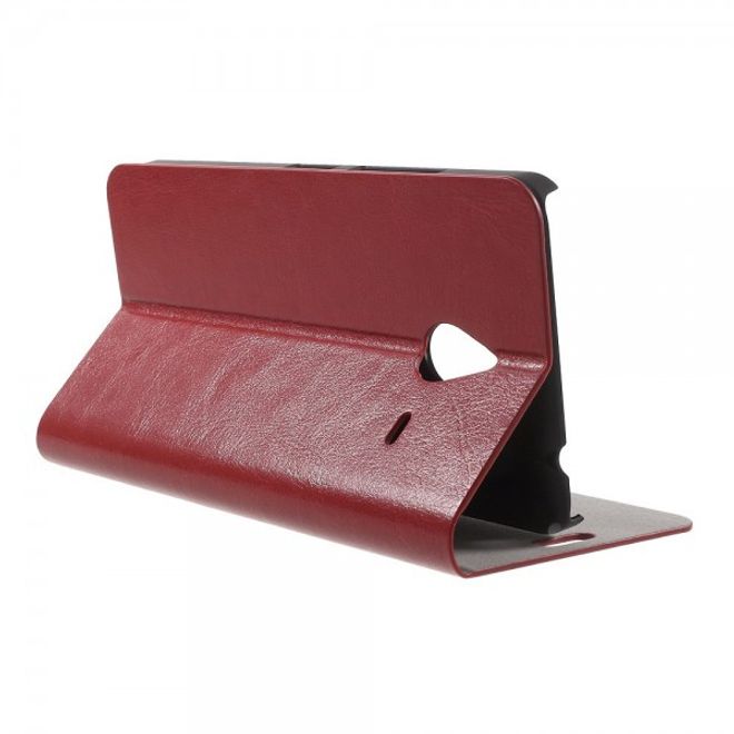 Microsoft Lumia 640 XL/640 XL Dual Crazy Horse Leder Case - rot
