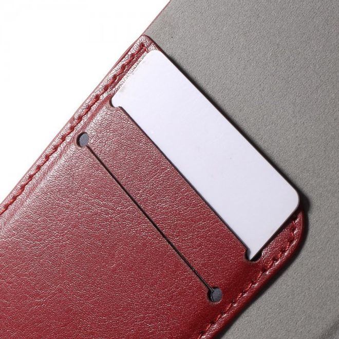 Microsoft Lumia 640 XL/640 XL Dual Crazy Horse Leder Case - rot