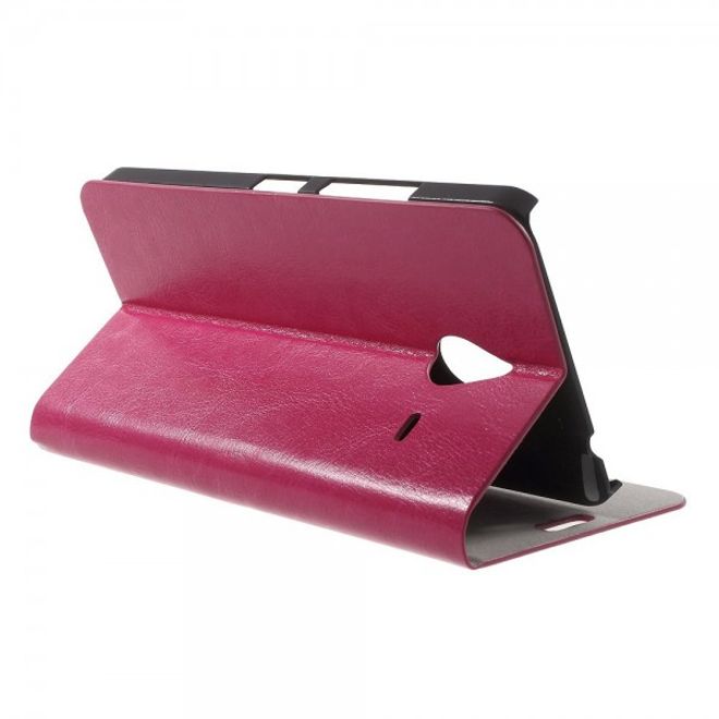 Microsoft Lumia 640 XL/640 XL Dual Crazy Horse Leder Case - rosa