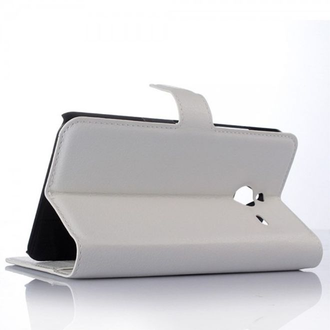 Microsoft Lumia 640 XL/640 XL Dual Modisches Leder Case mit Litchimuster - weiss