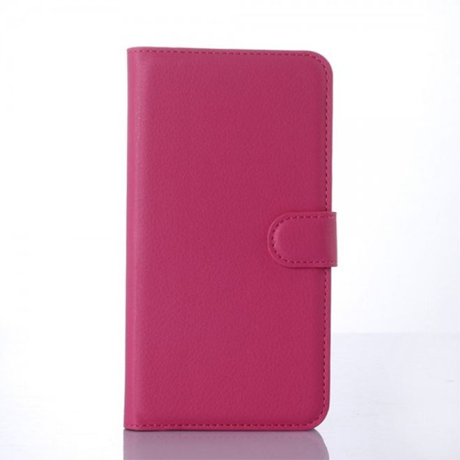 Microsoft Lumia 640 XL/640 XL Dual Modisches Leder Case mit Litchimuster - rosa