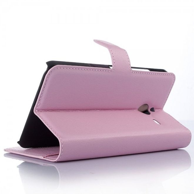 Microsoft Lumia 640 XL/640 XL Dual Modisches Leder Case mit Litchimuster - pink