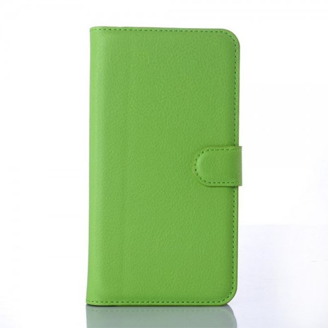 Microsoft Lumia 640 XL/640 XL Dual Modisches Leder Case mit Litchimuster - grün