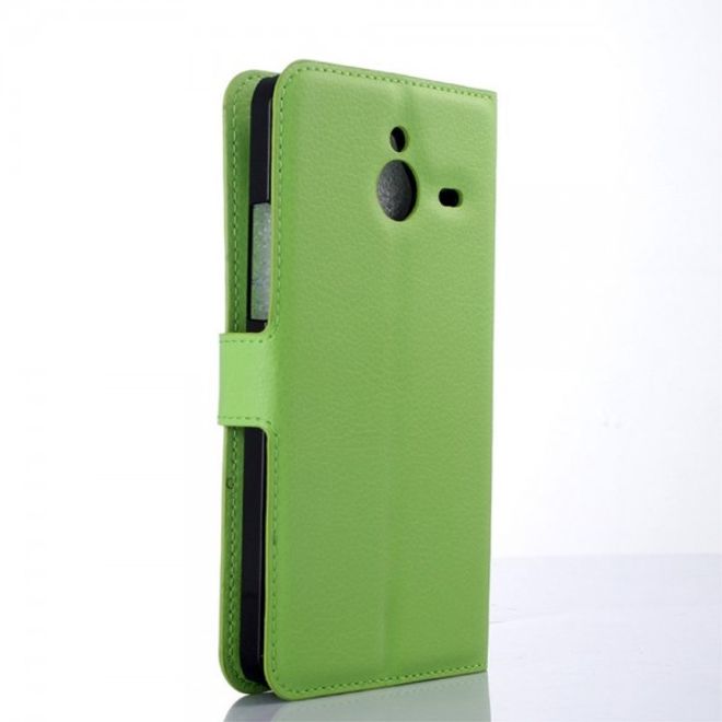 Microsoft Lumia 640 XL/640 XL Dual Modisches Leder Case mit Litchimuster - grün