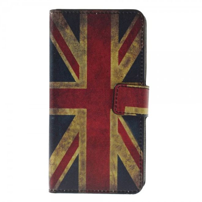 Microsoft Lumia 640/640 Dual Leder Case mit UK Flagge retro-style