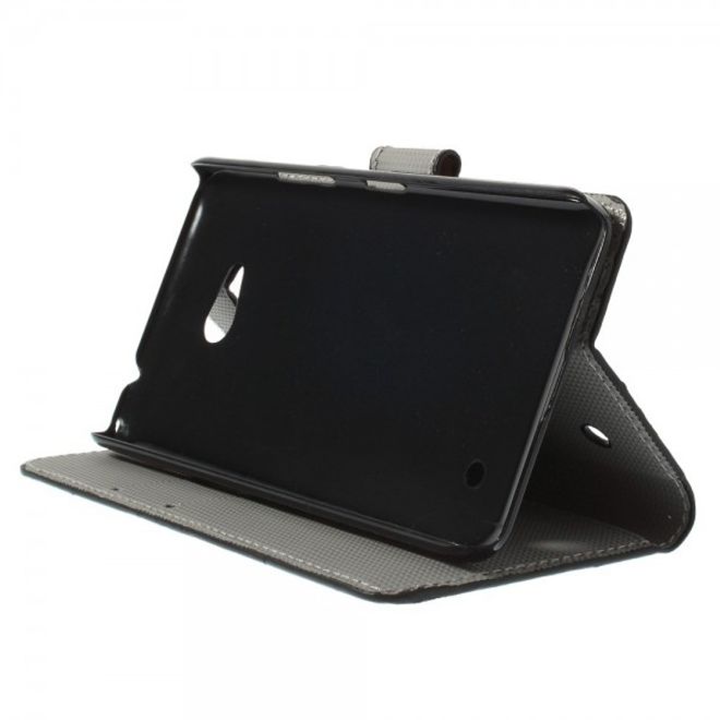 Microsoft Lumia 640/640 Dual Leder Case mit UK Flagge retro-style