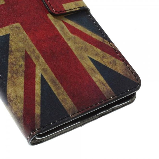 Microsoft Lumia 640/640 Dual Leder Case mit UK Flagge retro-style
