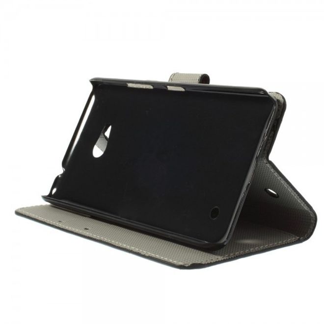 Microsoft Lumia 640/640 Dual Leder Case mit USA Flagge retro-style