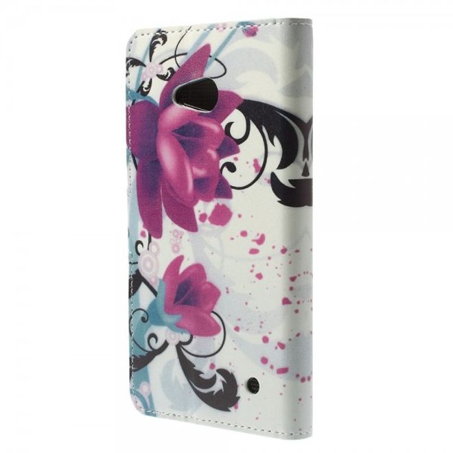 Microsoft Lumia 640/640 Dual Leder Case mit Lotus Blumen
