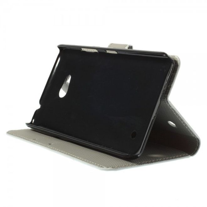 Microsoft Lumia 640/640 Dual Leder Case mit Lotus Blumen