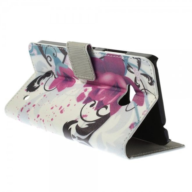 Microsoft Lumia 640/640 Dual Leder Case mit Lotus Blumen