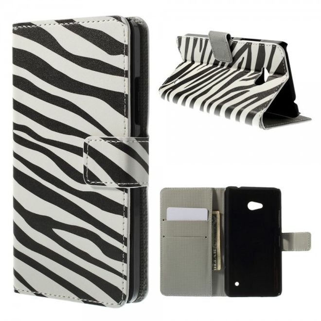 Microsoft Lumia 640/640 Dual Leder Case mit Zebrastreifen