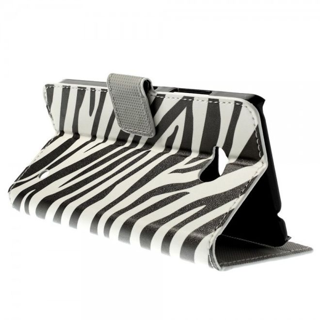 Microsoft Lumia 640/640 Dual Leder Case mit Zebrastreifen